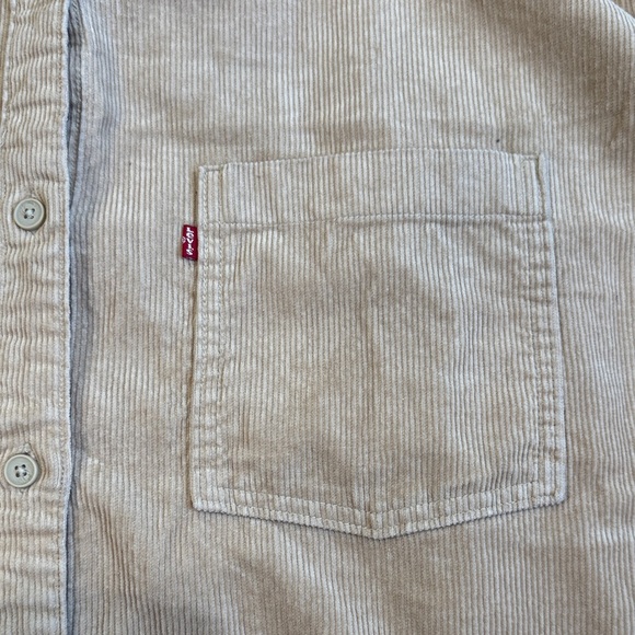 Levi's Women’s Beige Corduroy Shirt Size XL - Picture 2 of 11
